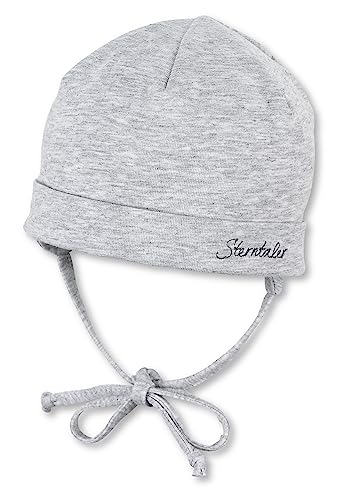 Sterntaler Unisex dziecięca czapka Gorro Beanie Con Vuelta płaska czapka, Srebro (Silber 513), Rozmiar Uniwersalny (Producent Rozmiar: 35)