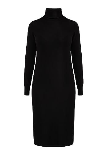 Jalene Damska sukienka z dzianiny Maxi 81133403, czarna, XS/S, czarny, XS-S