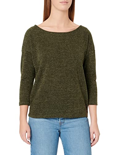 ONLY Koszulka damska z rękawami 3/4, rozmiar oversize, rodzynka, XXS