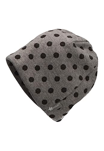 Sterntaler Dziewczęca czapka typu Slouch-Beanie w kropki, szary dymny, 53