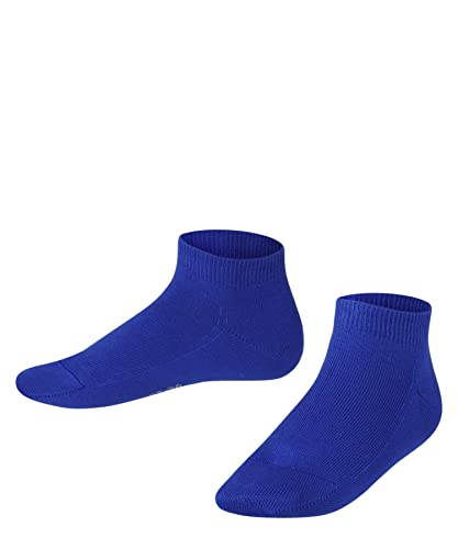 FALKE Uniseks - dzieci Skarpety do trampek Family K SN Zrównoważona Bawełna krótkie jednokolorowe 1 Para, Niebieski (Cobalt Blue 6054), 39-42 (13-16 lata)