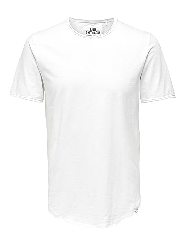 Only & Sons T-shirt męski, biały, XXL, Biały., XXL