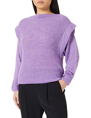 Sisley Damski sweter Boat-Neck L/S 1068M1029, Lilac 7V0, XS