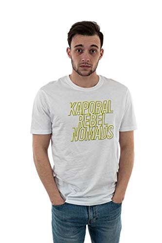 KAPORAL Męski T-shirt z krótkim rękawem, biały, XXL