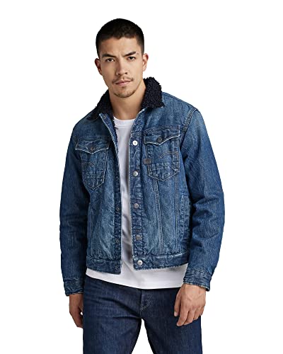 G-STAR RAW, Męska kurtka Arc 3D Sherpa, Blau (Faded Aquastone C779-c761), L