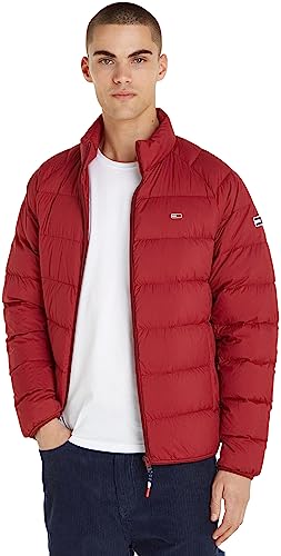 Tommy Jeans Męska kurtka puchowa TJM Light, Czerwony, XXL