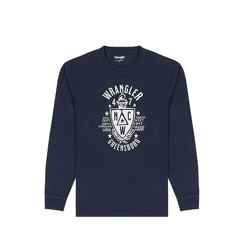 Wrangler T-shirt męski Americana Tee, grantowy, XL