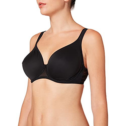 Maison Lejaby Damski biustonosz bez wyściółki Nufit, Czarny (Noir 04), 85F