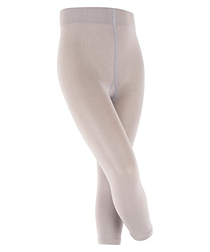 FALKE Cotton Touch Legginsy dziecięce nieprzezroczyste białe czarne plus jednokolorowe na każdą okazję zima lub lato średni rozmiar 1 para, Szary (Silver 3290), 98-104