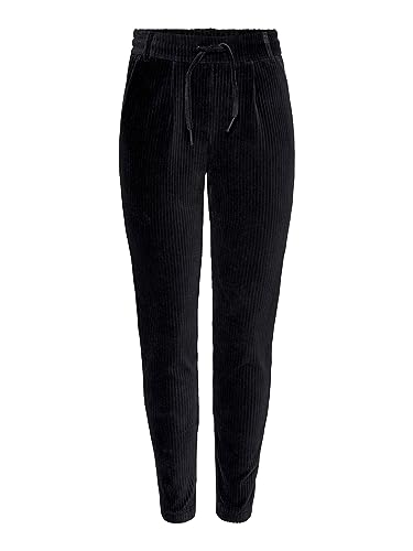 ONLY Damskie spodnie ONLPOPTRASH-PING Pong Cord PNT, czarne, XL/34