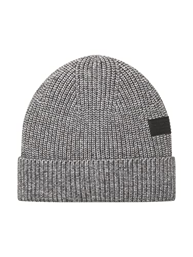 TOM TAILOR Męskie Czapka beanie 1032848, 10617 - Black Grey Melange, ONESIZE