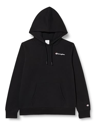 Champion Legacy American Classics W-Script Logo Light Powerblend Fleece Damska bluza z kapturem, Czarny, XL