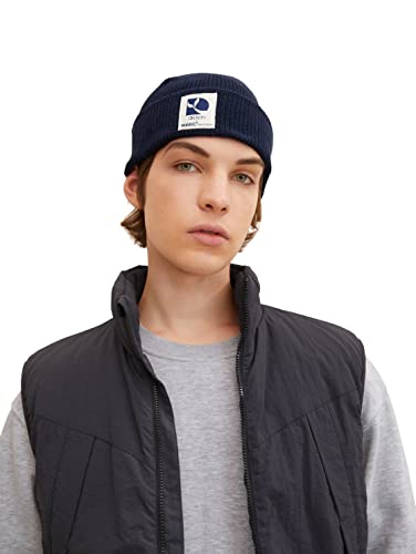 TOM TAILOR Denim Męskie Czapka z dzianiny 1032585, 10668 - Sky Captain Blue, ONESIZE