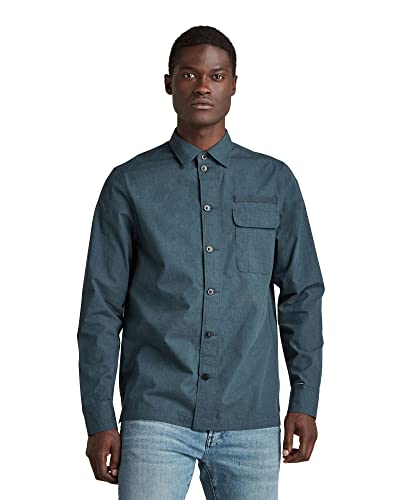 G-STAR RAW, Męska koszula z kieszonką na długopis, Rosa (Liquid Pink/White Oxford C895-c940), XS