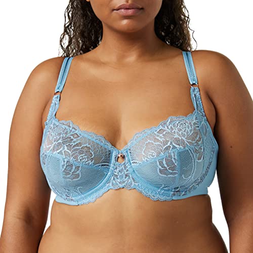 Triumph Wild Peony Florale W Stanik Kobiety, Blue Lake, 75B
