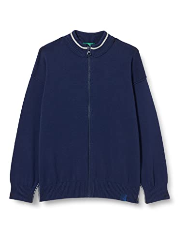 United Colors of Benetton Sweter kardigan chłopięcy, Blu 252, XL