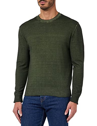 Sisley Sweter męski, Zielony wojskowy 95a, L