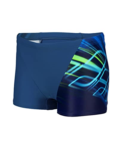 Arena Boy's Shading Swim Short Trunks Dla dzieci i młodzieży, Neon niebieski, 10-11 anni