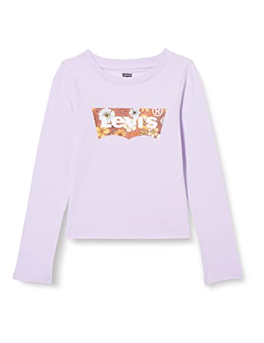 Levi's Kids Koszulka dziewczęca Lvg Ls Batwing, pastelowy liliowy, 3 lata