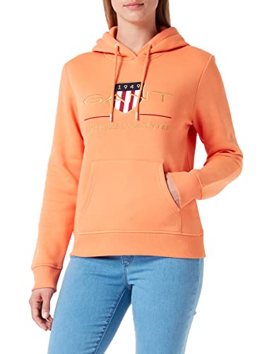 GANT Damska bluza z kapturem Archive Shield Sweat Hoodie sweter z kapturem, APRICOT ORANGE, standardowa