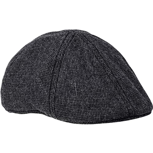 camel active Męska czapka z daszkiem z ochroną przed słońcem, elastyczne mankiety i wygląd wełny, letnia, czapka z daszkiem, uniwersalna czapka baseballowa, ciemnoszary, L