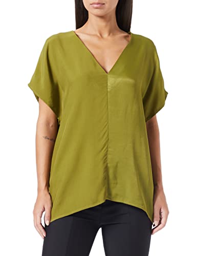 Sisley Koszulka damska 55VWLQ00S, zielona 20T, L