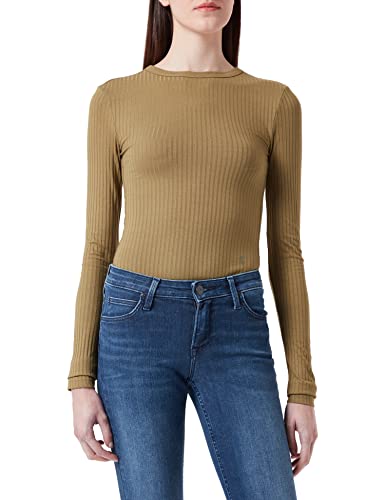 G-STAR RAW Damska koszulka z długim rękawem o dopasowanym kroju, Zielony (Fresh Army Green C794-9822), M