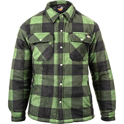 VF Dickies UK Damska koszula Portland Green Work Utility, zapinana na guziki, XXL