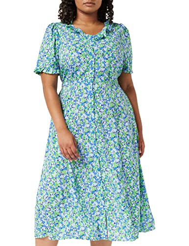 Louche Sukienka damska z kwiatowym obramowaniem, ZIELONY, 34 PL