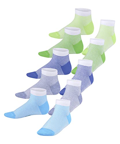 ESPRIT Uniseks - dzieci Skarpety do trampek Fine Stripe 5-Pack K SN Trwała Organiczna Bawełna krótkie z wzorem 5 Pak, Wielokolorowy (Sortiment 0030), 31-34 (7-9 lata)