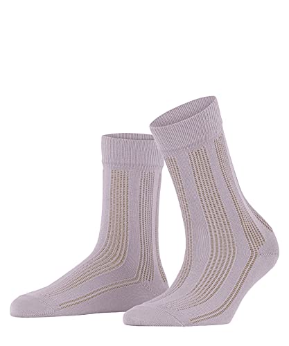 FALKE Kobiety Skarpety Baby Needle W SO Organiczna Bawełna jednokolorowe 1 Para, Czerwony (Silver Iris 8274), 39-42