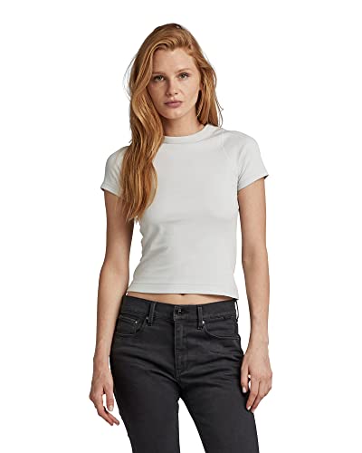 G-STAR RAW Cropped Ultra Slim Top Koszulka Damska, Szary (Oyster Mushroom D22767-d275-d607), S