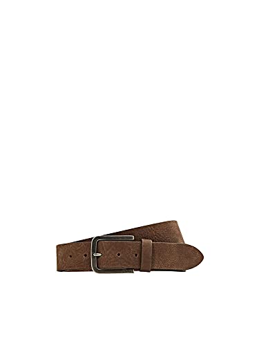 ESPRIT Pasek ze skóry nubukowej, Dark Brown, 100