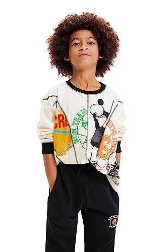 Desigual Bluza chłopięca Ts_Roy Bluuse, biały, M