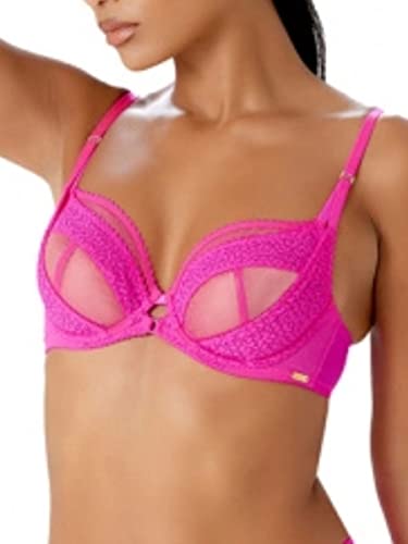 Gossard Envy nieusztywniany biustonosz plunge różowy Glo 34F, Pink Glo, 75G