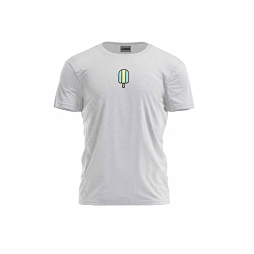 Bona Basics, Męski T-shirt z cyfrowym nadrukiem,% 70% bawełna% 30 poliester, szary, na co dzień, męskie topy, rozmiar: M, szary, M