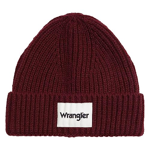 Wrangler Męska czapka beanie Rib, Dahlia., jeden rozmiar