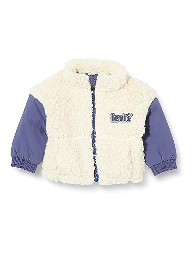 Levi's Kids LVG BOXY FIT SHERPA JKT, Antyczna biel, 3 miesi?cy