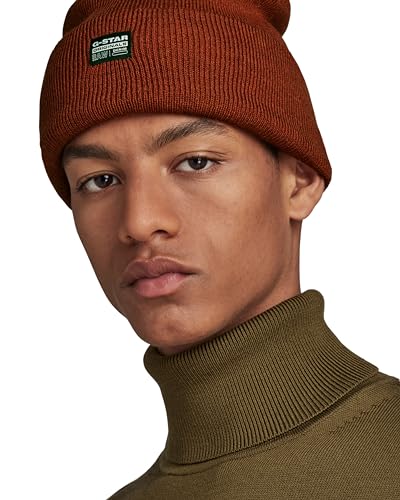 G-STAR RAW Męska czapka Effo Long Beanie Beanie, Czerwony (auburn D16624-C754-1199), jeden rozmiar