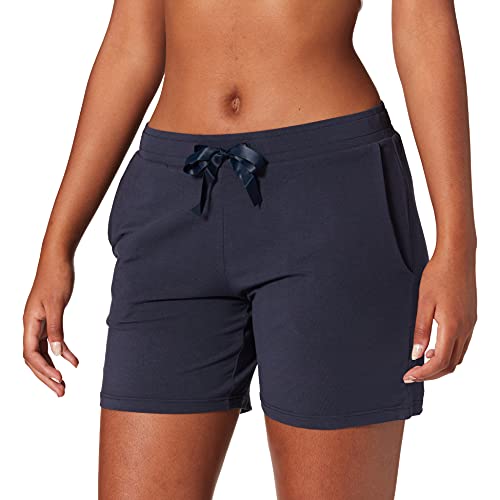 Schiesser Kurze Schlafhose Pończochy Pijama Damskie, Blau, 40