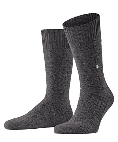 Burlington Skarpety męskie Structure Boot z ocieplającą mieszanką materiałów, brązowy (Brown Melange 5143), 46 EU