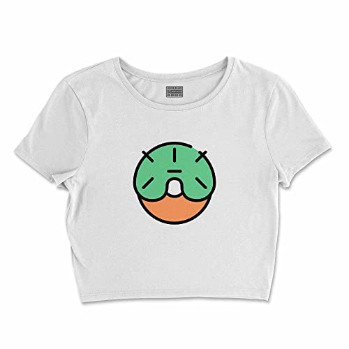 Bona Basics, Damski T-shirt basic, z nadrukiem cyfrowym, 100 bawełny, biały, swobodny, damski top, rozmiar: XL, biały, XL