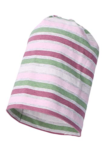 Sterntaler Dziewczęca czapka beanie w paski w różowa, 51