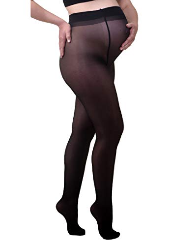 MAMSY Rajstopy damskie 20den, Czarny, M