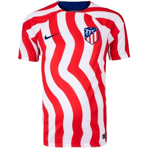 Atletico de Madrid T-shirt męski ATM M Nk Df Stad JSY Ss Hm Atlético de Madrid, White/Deep Royal Blue/Deep Royal Blue, S, White/Deep Royal Blue/Deep Royal Blue, S