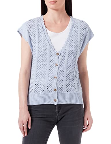 Garcia Damski sweter S20050_Ladies Cardigan Pullover, Blue Cloud, XXL