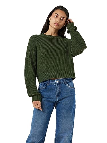 Noisy may Damski sweter dzianinowy, Kombu Green, XL