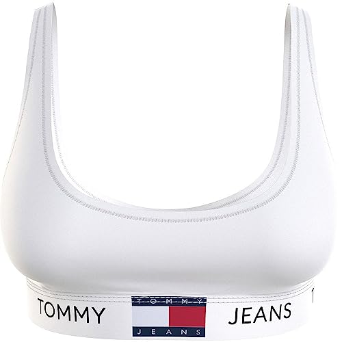 Tommy Jeans Damski biustonosz bez podszewki (rozmiary zewnętrzne) inne biustonosze, biały, S