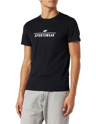 4F Męska koszulka męska TSM354 Tshirt, Dark Blue, XL, Ciemny niebieski, XL