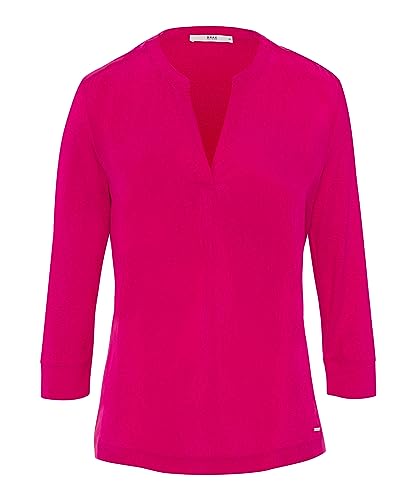 BRAX Damska koszulka Clarissa Cupro Hybrid Casual-Elegancki must-have tunika, Orchid, 48